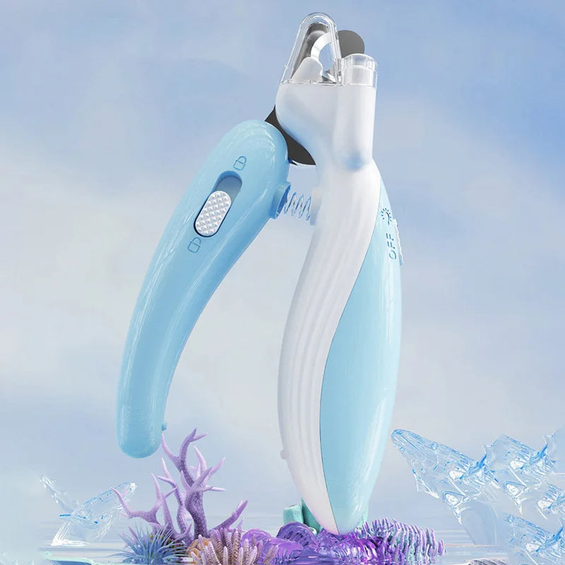 Electric Pet Nail Clippers with LED Light