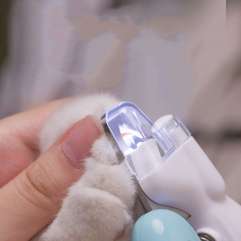 Electric Pet Nail Clippers with LED Light