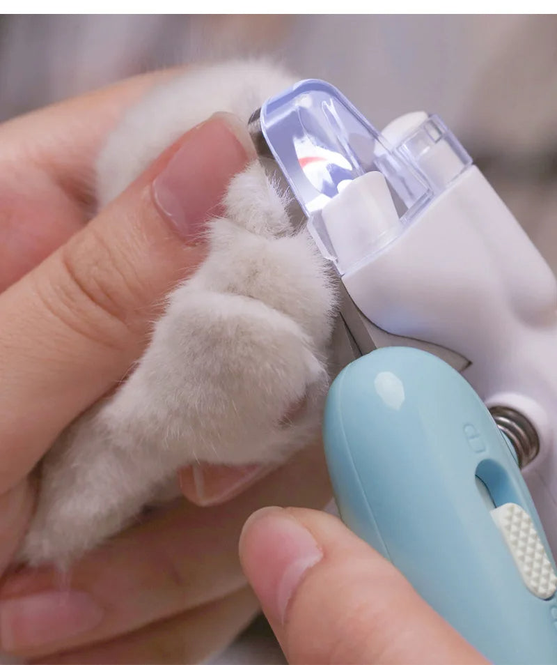 Electric Pet Nail Clippers with LED Light